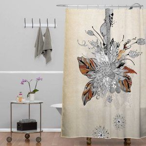 Herkimer Floral 2 Single Shower Curtain